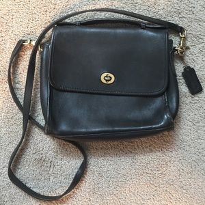 Coach Vintage Black Leather Crossbody